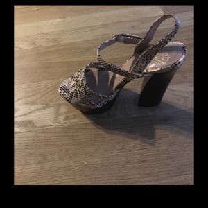 Vince Camuto snakeskin sandals